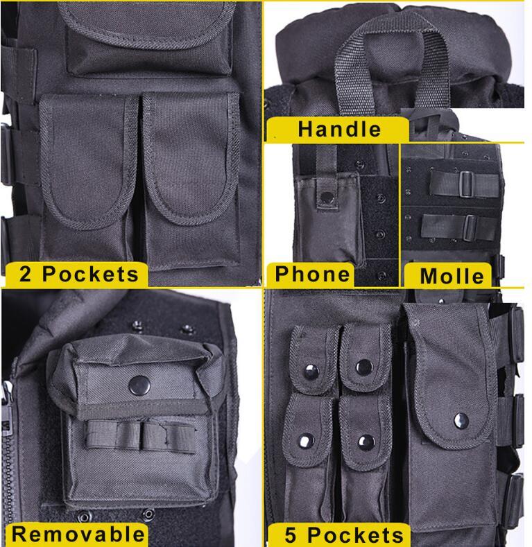 Roamello Tactical Vest Black Mens